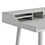 Sleek Wood Home Office Desk 3D model small image 6