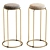 Scandi Stackable Round Seat Barstools 3D model small image 4