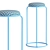 Scandi Stackable Round Seat Barstools 3D model small image 7