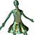 Elegant Dance Sculpture Art Display 3D model small image 6