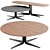 CAPE Wooden Coffee Table Round 100cm 3D model small image 1