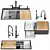 Kohler Sink Set Collection Workstation 3D model small image 1