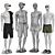 Beachwear Mannequins with Accessories 3D model small image 2