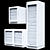 Versatile Fridge Models Trio 3D model small image 4