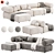 Stylish OFFO Modular Sofa Design 3D model small image 1