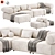 Stylish OFFO Modular Sofa Design 3D model small image 5