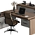 Executive Office Furniture Set 3D model small image 3