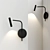 Sleek LED MiniSpot Wall Lamp 3D model small image 1