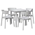 Scandinavian Birch Table & Chair 3D model small image 5