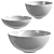 Modern Crosswater Circus Basin Trio 3D model small image 2