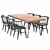 Modern Shaker Style Dining Set 3D model small image 1