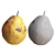 4 Realistic Pears Set, 3D 3D model small image 2