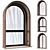 Modern Arch Windows - 3D Assets 3D model small image 1