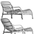 Sleek Marunda Lounger for Corona 3D model small image 2