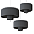 Tiered Textile Pendant Lamps Collection 3D model small image 2