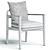 Elegant Outdoor Magnolia Chair 3D model small image 5