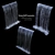 3-Piece Cascade Waterfall Fountains 3D model small image 2