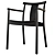 Timeless Solid Wood Dining Chair 3D model small image 2