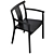 Timeless Solid Wood Dining Chair 3D model small image 3