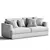 Stylish Camden Storage Sofa 3D model small image 2