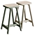 Oxford Green Beech Bar Stool 3D model small image 2