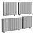 Stylish Ultraheat Sofi Designer Radiator 3D model small image 1