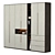 3-Door Open Wardrobe Set 3D model small image 3