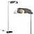  Sleek Modern Wing Floor Lamp 3D model small image 1