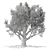 Vintage Olive Tree Sculpture 3D model small image 3