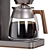 Cafe Glass Carafe Coffee Maker 3D model small image 6