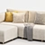 Everly Quinn Upholstered Sectional Set 3D model small image 3