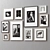 Versatile Picture Frames Set Kit 3D model small image 3