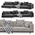 Arflex Claudine L Modern Sofa 3D model small image 1