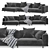 Arflex Claudine L Modern Sofa 3D model small image 3