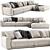 Modern Poliform Paris Seoul Sofa 3D model small image 2