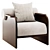 Modern June Lounge Chair Design 3D model small image 5