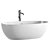 Antoniolupi REFLEX Oval Bath | Matte White 3D model small image 3