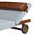 Elegant Handcrafted Mahogany Sunbed 3D model small image 3