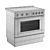 Induction Range 3D Model Kit 3D model small image 3