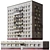 Modern Nine-Story Residential Building 3D model small image 8