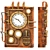 Vintage Industrial Steampunk Wall Clock 3D model small image 2