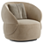 Sleek CPIL Armchair 3D Model 3D model small image 1