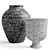 Contemporary Vases Set with Versatile Materials 3D model small image 5