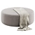 Akera Ottoman with Plaid 3D model small image 3