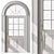 Elegant Arched Door Model 76 3D model small image 1