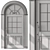 Elegant Arched Door Model 76 3D model small image 4