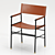 Repose Steel Armchair Handcrafted Metal 3D model small image 3