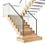 Contemporary Staircase Obj Export 3D model small image 2