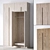 Minimalist Wardrobe Cupboard Set 3D model small image 1