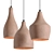 Minimalist Ceramic Pendant Kitchen Light 3D model small image 1